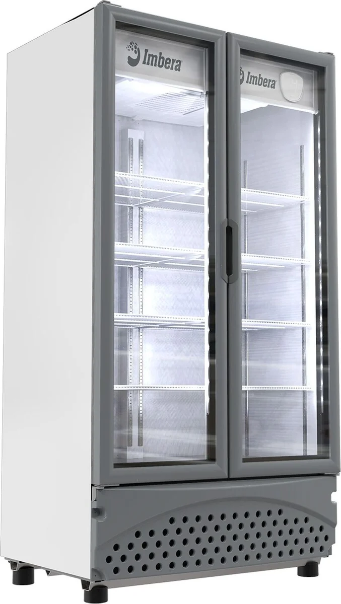 Enfriador vertical Imbera VRD26 — Blanco, modelo VRD26