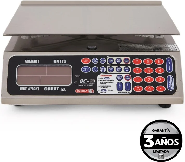 Báscula contadora Torrey QC20, modelo QC20; imagen de familia